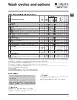 Предварительный просмотр 9 страницы Hotpoint Ariston EFMF 1023 Instructions For Use Manual