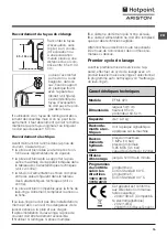 Предварительный просмотр 15 страницы Hotpoint Ariston EFML 923 Instructions For Use Manual