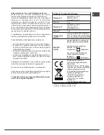 Предварительный просмотр 7 страницы Hotpoint Ariston EH 53 I X/HA Operating Instructions Manual