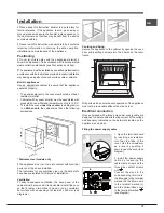 Предварительный просмотр 13 страницы Hotpoint Ariston EH 53 I X/HA Operating Instructions Manual