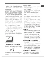 Предварительный просмотр 39 страницы Hotpoint Ariston ENBLH 19xxx F Operating Instructions Manual