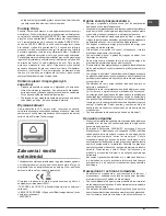 Предварительный просмотр 47 страницы Hotpoint Ariston ENBLH 19xxx F Operating Instructions Manual