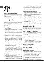 Предварительный просмотр 14 страницы Hotpoint Ariston ENTM 18 F Series Operating Instructions Manual