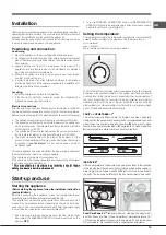 Предварительный просмотр 15 страницы Hotpoint Ariston ENTM 18 F Series Operating Instructions Manual