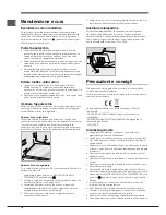 Предварительный просмотр 18 страницы Hotpoint Ariston ENTM 18xxx VW Operating Instructions Manual