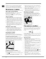 Предварительный просмотр 34 страницы Hotpoint Ariston ENTM 18xxx VW Operating Instructions Manual