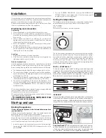 Предварительный просмотр 5 страницы Hotpoint Ariston ENTM xxxxx F Operating Instructions Manual