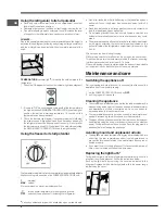 Предварительный просмотр 6 страницы Hotpoint Ariston ENTM xxxxx F Operating Instructions Manual