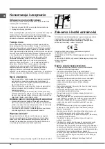 Предварительный просмотр 50 страницы Hotpoint Ariston ENTYH 19 Series Operating Instructions Manual