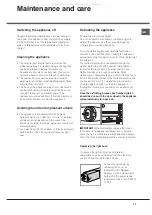 Preview for 13 page of Hotpoint Ariston ETM 460 (TK)/HA Operating Instructions Manual