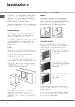 Предварительный просмотр 2 страницы Hotpoint Ariston F 1012.1 IX/HA Operating Instructions Manual