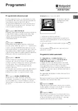 Предварительный просмотр 7 страницы Hotpoint Ariston F 1012.1 IX/HA Operating Instructions Manual