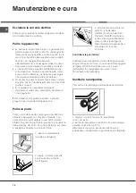 Предварительный просмотр 12 страницы Hotpoint Ariston F 1012.1 IX/HA Operating Instructions Manual