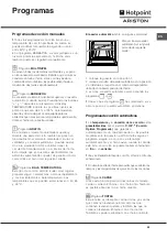 Предварительный просмотр 49 страницы Hotpoint Ariston F 1012.1 IX/HA Operating Instructions Manual