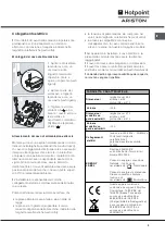 Предварительный просмотр 3 страницы Hotpoint Ariston F 52 C.2 IX/HA Operating Instructions Manual