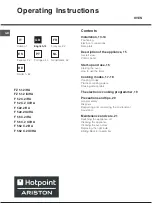 Предварительный просмотр 12 страницы Hotpoint Ariston F 52 C.2 IX/HA Operating Instructions Manual