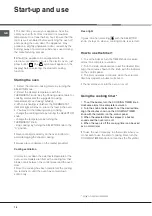 Предварительный просмотр 16 страницы Hotpoint Ariston F 52 C.2 IX/HA Operating Instructions Manual