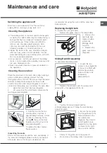 Предварительный просмотр 21 страницы Hotpoint Ariston F 52 C.2 IX/HA Operating Instructions Manual