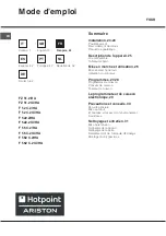 Предварительный просмотр 22 страницы Hotpoint Ariston F 52 C.2 IX/HA Operating Instructions Manual