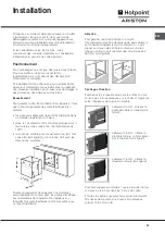 Предварительный просмотр 23 страницы Hotpoint Ariston F 52 C.2 IX/HA Operating Instructions Manual