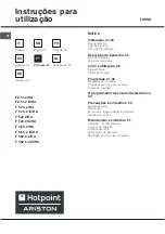 Предварительный просмотр 42 страницы Hotpoint Ariston F 52 C.2 IX/HA Operating Instructions Manual