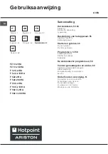 Предварительный просмотр 52 страницы Hotpoint Ariston F 52 C.2 IX/HA Operating Instructions Manual