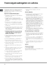 Предварительный просмотр 60 страницы Hotpoint Ariston F 52 C.2 IX/HA Operating Instructions Manual