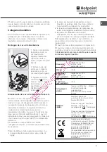 Предварительный просмотр 3 страницы Hotpoint Ariston F 53 C.1 IX/HA Operating Instructions Manual