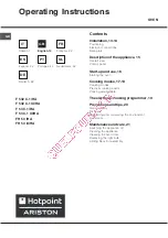 Предварительный просмотр 12 страницы Hotpoint Ariston F 53 C.1 IX/HA Operating Instructions Manual