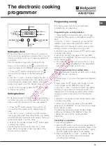 Предварительный просмотр 19 страницы Hotpoint Ariston F 53 C.1 IX/HA Operating Instructions Manual