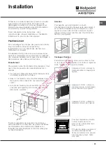 Предварительный просмотр 23 страницы Hotpoint Ariston F 53 C.1 IX/HA Operating Instructions Manual