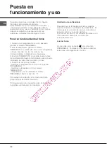 Предварительный просмотр 36 страницы Hotpoint Ariston F 53 C.1 IX/HA Operating Instructions Manual