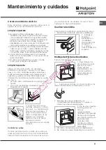 Предварительный просмотр 41 страницы Hotpoint Ariston F 53 C.1 IX/HA Operating Instructions Manual