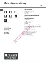 Предварительный просмотр 52 страницы Hotpoint Ariston F 53 C.1 IX/HA Operating Instructions Manual