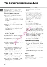 Предварительный просмотр 60 страницы Hotpoint Ariston F 53 C.1 IX/HA Operating Instructions Manual