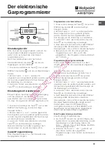 Предварительный просмотр 69 страницы Hotpoint Ariston F 53 C.1 IX/HA Operating Instructions Manual