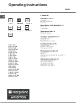 Preview for 13 page of Hotpoint Ariston F 60.1 /HA Operating Instructions Manual