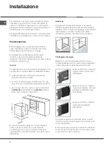 Предварительный просмотр 2 страницы Hotpoint Ariston F 60.1 IX/XA Operating Instructions Manual