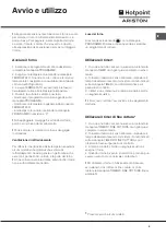 Предварительный просмотр 5 страницы Hotpoint Ariston F 60.1 IX/XA Operating Instructions Manual