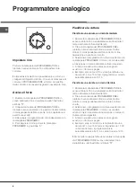 Предварительный просмотр 6 страницы Hotpoint Ariston F 60.1 IX/XA Operating Instructions Manual