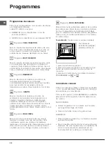 Предварительный просмотр 28 страницы Hotpoint Ariston F 60.1 IX/XA Operating Instructions Manual