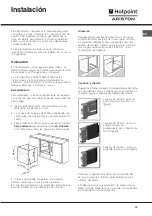 Предварительный просмотр 33 страницы Hotpoint Ariston F 60.1 IX/XA Operating Instructions Manual