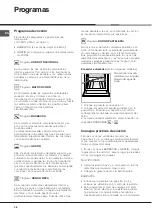 Предварительный просмотр 38 страницы Hotpoint Ariston F 60.1 IX/XA Operating Instructions Manual