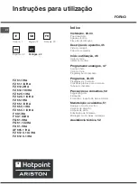 Предварительный просмотр 42 страницы Hotpoint Ariston F 60.1 IX/XA Operating Instructions Manual