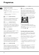 Предварительный просмотр 48 страницы Hotpoint Ariston F 60.1 IX/XA Operating Instructions Manual