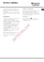 Предварительный просмотр 5 страницы Hotpoint Ariston f 63 C.1 IX/HA Operation Instruction Manual