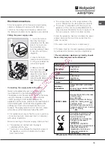 Предварительный просмотр 15 страницы Hotpoint Ariston f 63 C.1 IX/HA Operation Instruction Manual