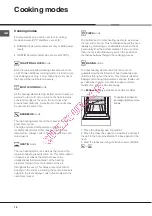 Предварительный просмотр 18 страницы Hotpoint Ariston f 63 C.1 IX/HA Operation Instruction Manual