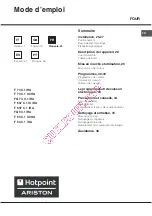 Предварительный просмотр 25 страницы Hotpoint Ariston f 63 C.1 IX/HA Operation Instruction Manual