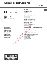 Предварительный просмотр 37 страницы Hotpoint Ariston f 63 C.1 IX/HA Operation Instruction Manual